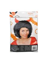 Peruka diablica czarna