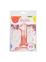 Balon foliowy cyferka XXL stojący nr 1