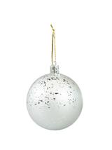 Zestaw bombek z efektem rosy (4 szt.) - srebrny