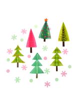 Świąteczne naklejki dekoracyjne 3D (24 szt.)