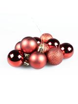 Bombki w tubie (10 szt.) czerwone