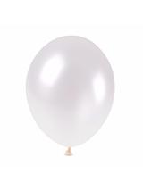 Balony metalizowane 10'' białe (100 szt.)