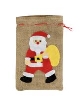 Jutowy worek na prezenty