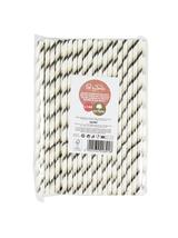 Słomki papierowe łamane czarne (144 szt.) - FSC Mix Credit