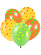 Balony neonowe kropki (5 szt.)