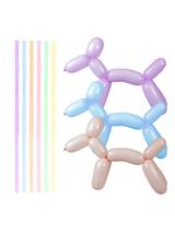 Balony do modelowania - pastelowe makaroniki (15 szt.)