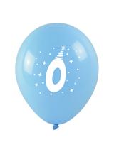 Balony z nadrukiem cyferki - 0 (3 szt.)