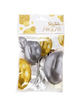 Balony - efekt chromu srebrne (5 szt.)