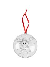 Zestaw zrób to sam z otwieraną bombką i kolorowanką