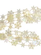 Łańcuch śnieżynki - ecru