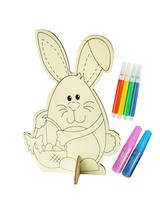 Drewniana dekoracja do kolorowania