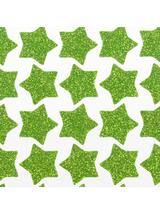 Naklejki brokatowe z pianki zielony