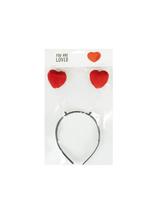 Opaska na głowę - serduszka