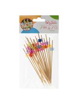 Szpilki do koreczków z kryształkami (24 szt.) - FSC 100%