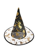 Kapelusz czarownicy z transparentnym rondem