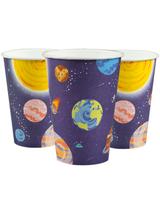 Kubki papierowe - Galaxy (8 szt.)