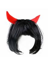 Peruka diablica czarna