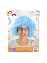 Peruka afro XXL niebieska