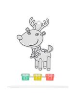 Świąteczny witrażyk z farbkami