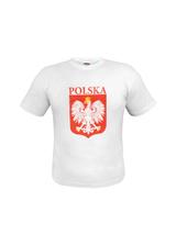 Koszulka z nadrukiem "Biało-Czerwoni" biała - rozmiar XL