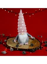 Skrzat z czapką w kropki - różowy