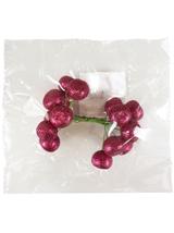 Brokatowe owoce do kompozycji zrób to sam malinowe