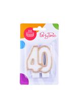 Świeczka jubileuszowa 40