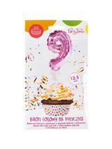 Balon foliowy na patyczku nr 9 różowy