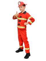 Strój dziecięcy - Czerwony strażak - rozmiar M