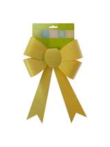 Kokarda brokatowa duża żółta