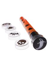 Latarka z nakładkami - halloweenowe wzory