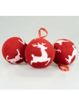 Zestaw bombek welurowych (4 szt.)