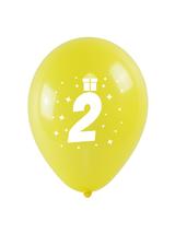 Balony z nadrukiem cyferki - 2 (3 szt.)