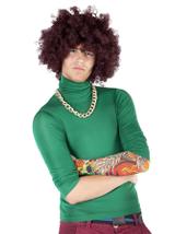 Peruka afro XXL brązowa