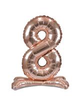 Balon foliowy cyferka XXL stojący nr 8