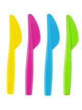 Noże plastikowe w soczystych kolorach (6 szt.)