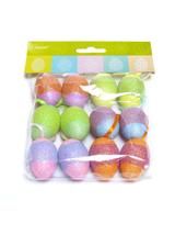 Pisanki brokatowe (12 szt.)