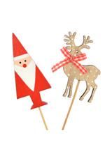 Dekoracja na piku - Mikołaj/ renifer
