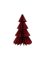 Choinka bordowa - papierowa dekoracja (25 cm)