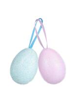 Brokatowe jajka flokowane duże (2 szt.)