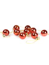 Bombki mini (9 szt.) czerwone