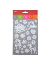 Biała dekoracja elektrostatyczna