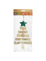 Drewniana zawieszka - choinka - FSC 100%