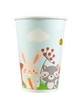 Kubki papierowe - Leśne zwierzątka (8 szt.)