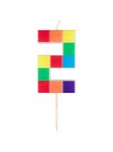 Świeczka cyferka klocki nr 2