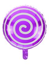 Balon foliowy lizak fioletowy