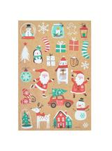 Świąteczne naklejki kraftowe