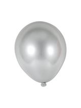 Balony mini - Celebrate! Efekt chromu (8 szt.) srebrne