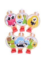 Gwizdki medalion - Pillow Monsters (6 szt.)