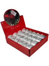 Taśma dekoracyjna na szpuli szeroka srebrna